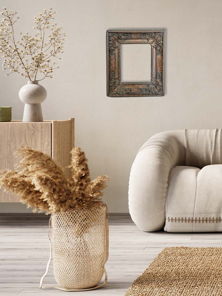 Elegant historic wooden frame