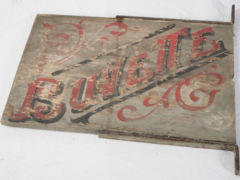 Timeworn decorative signage from France