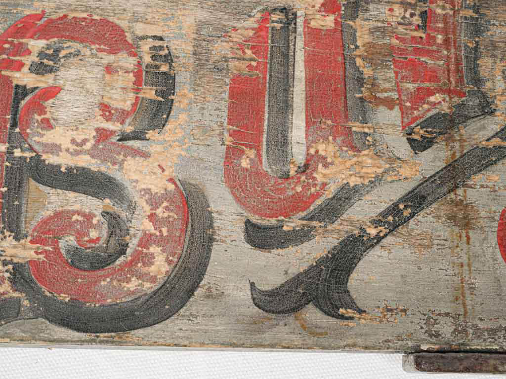 Nostalgic outdoor cafe wooden sign