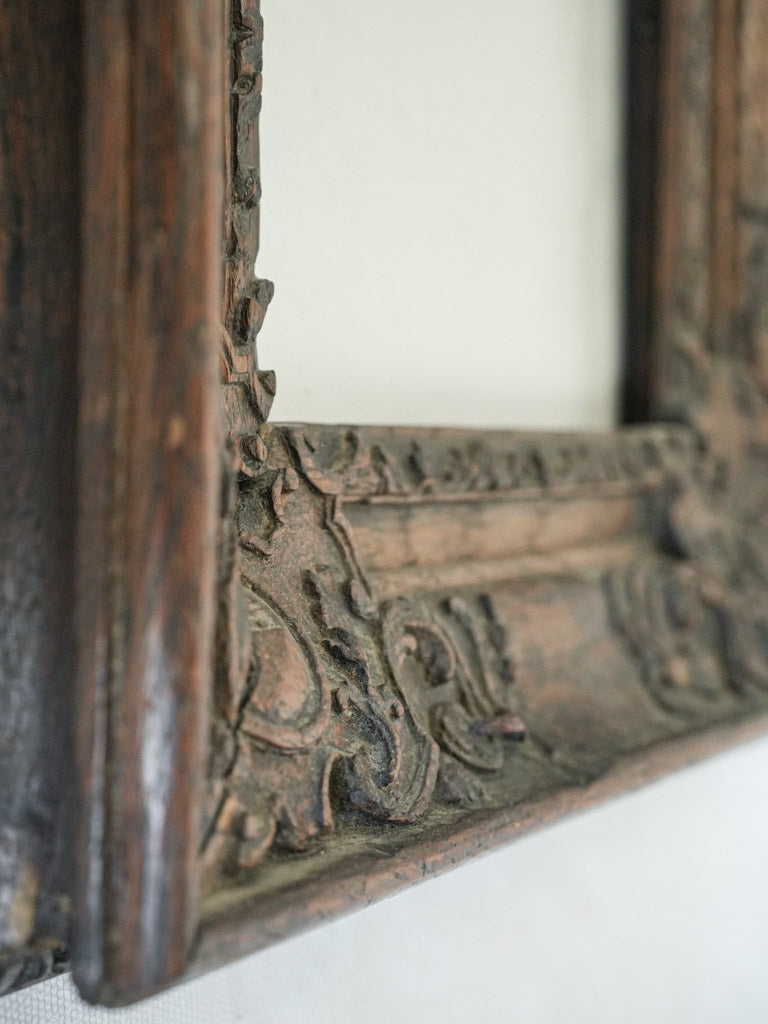 Timeless carved wooden art frame