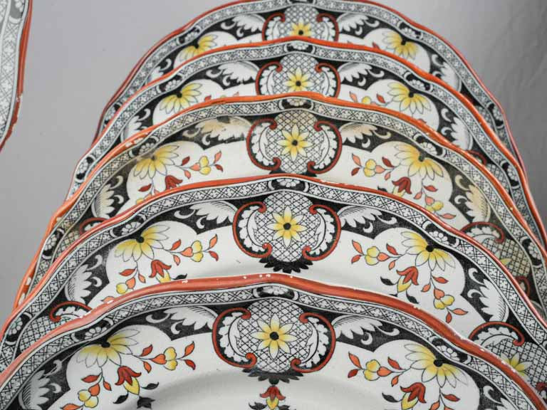 Colorful Rouen Design Plates