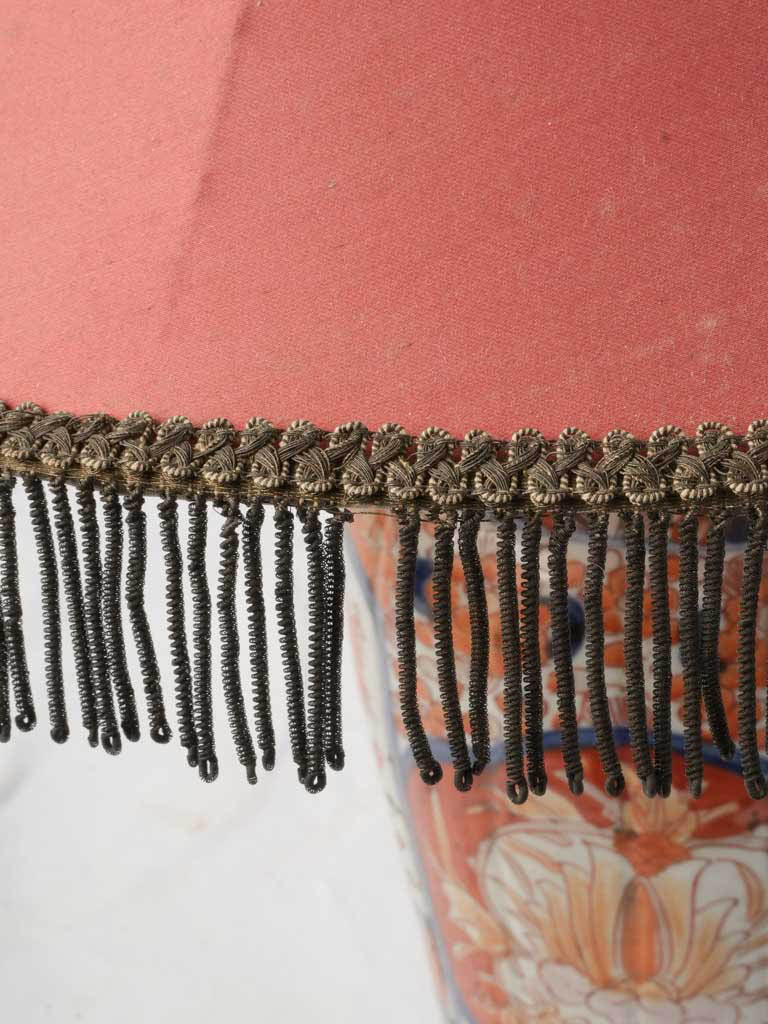 Iron red porcelain vase lamp