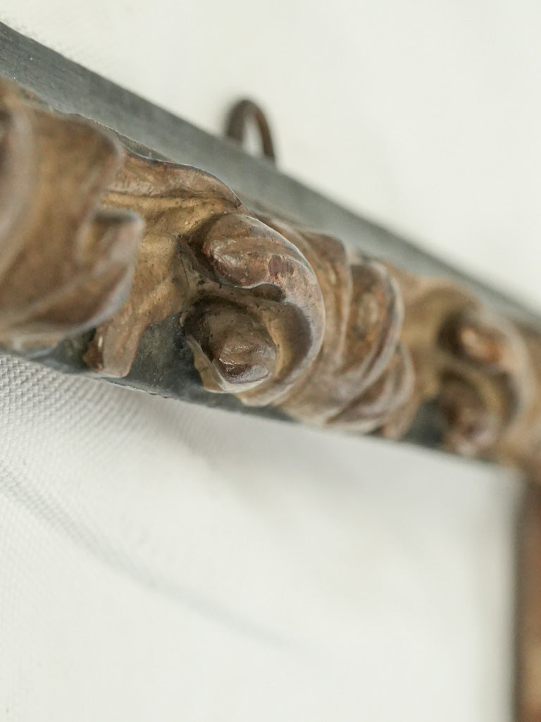 Elegant low-relief carved wooden frame