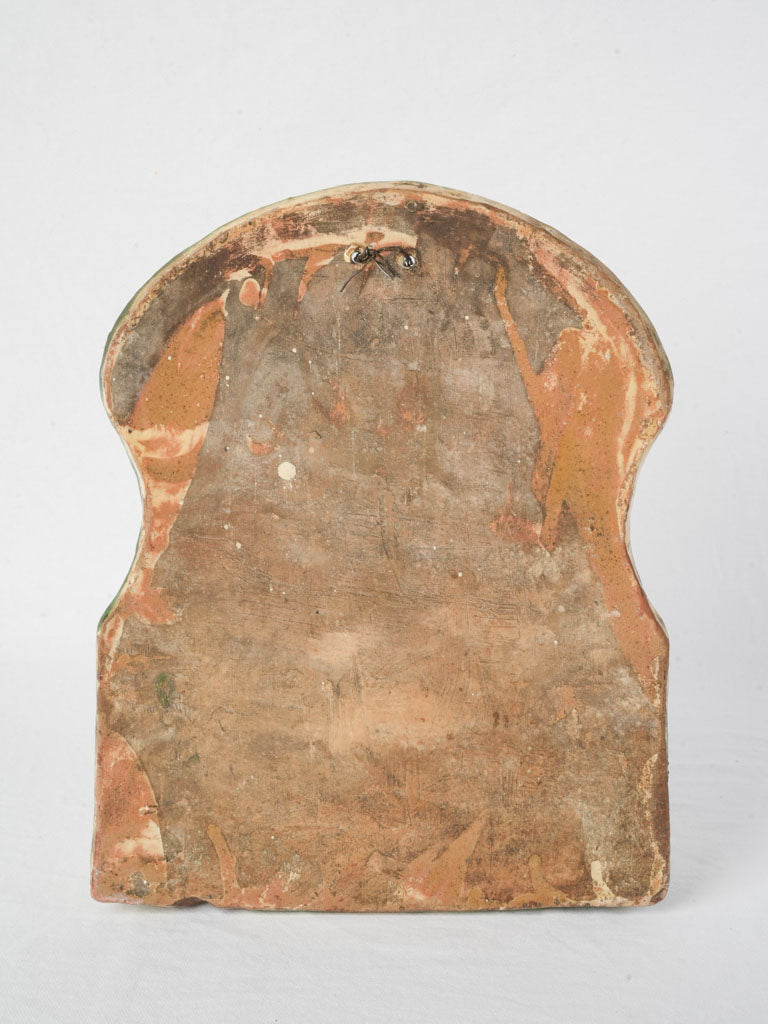 Patina-rich antique utensil organizer