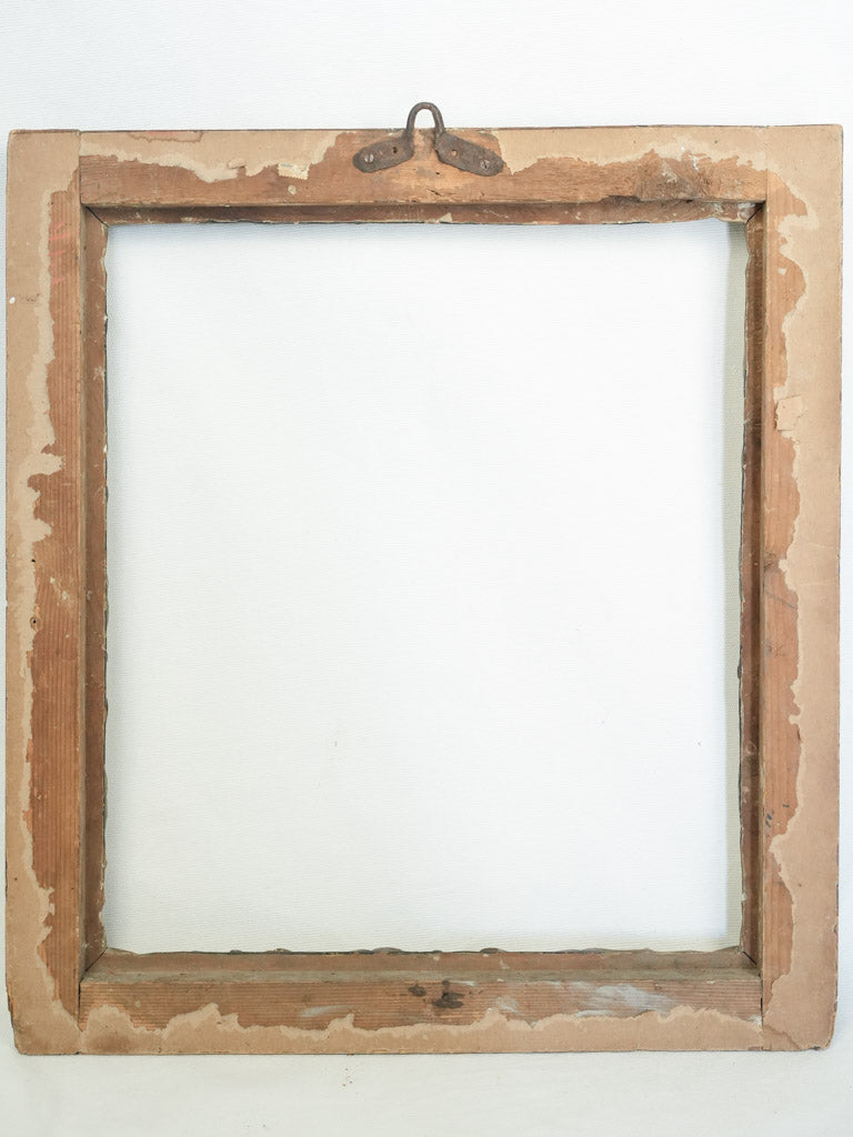 Painterly patina antique display frame