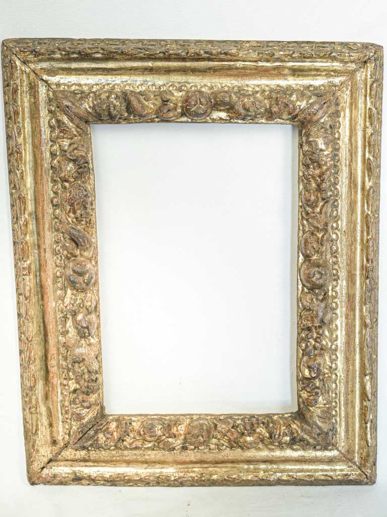 Antique gilded ornate wooden frame
