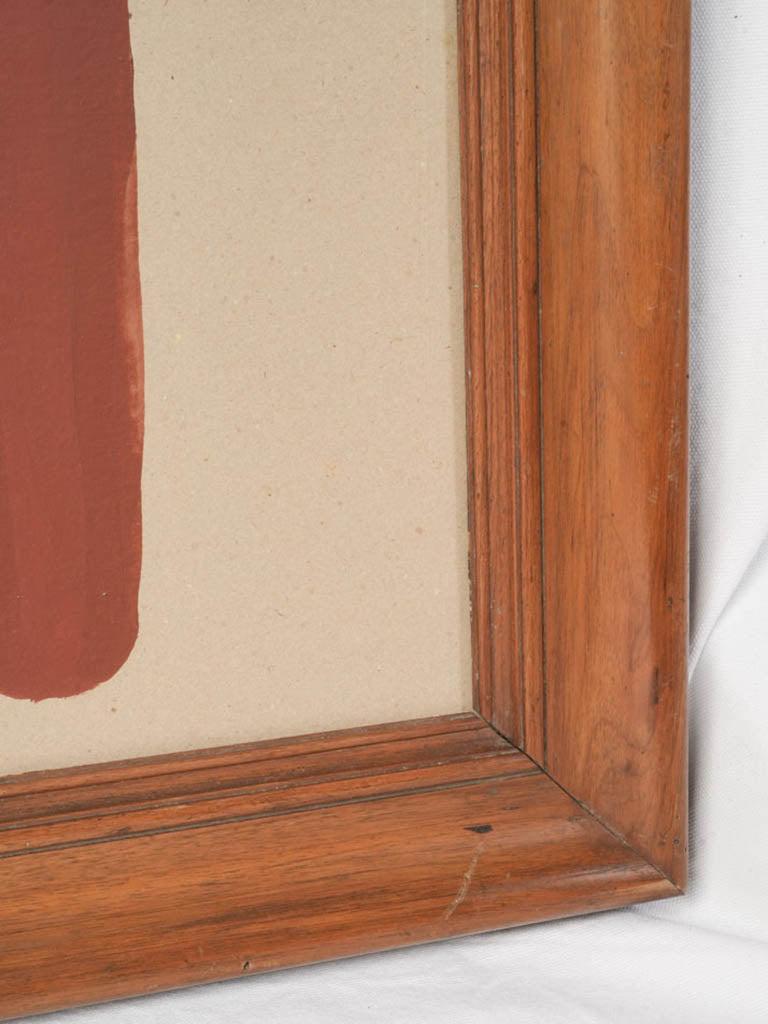 Framed Totemic Chair Composition in Terracotta by Caroline Beauzon - 49½" x 34¼"