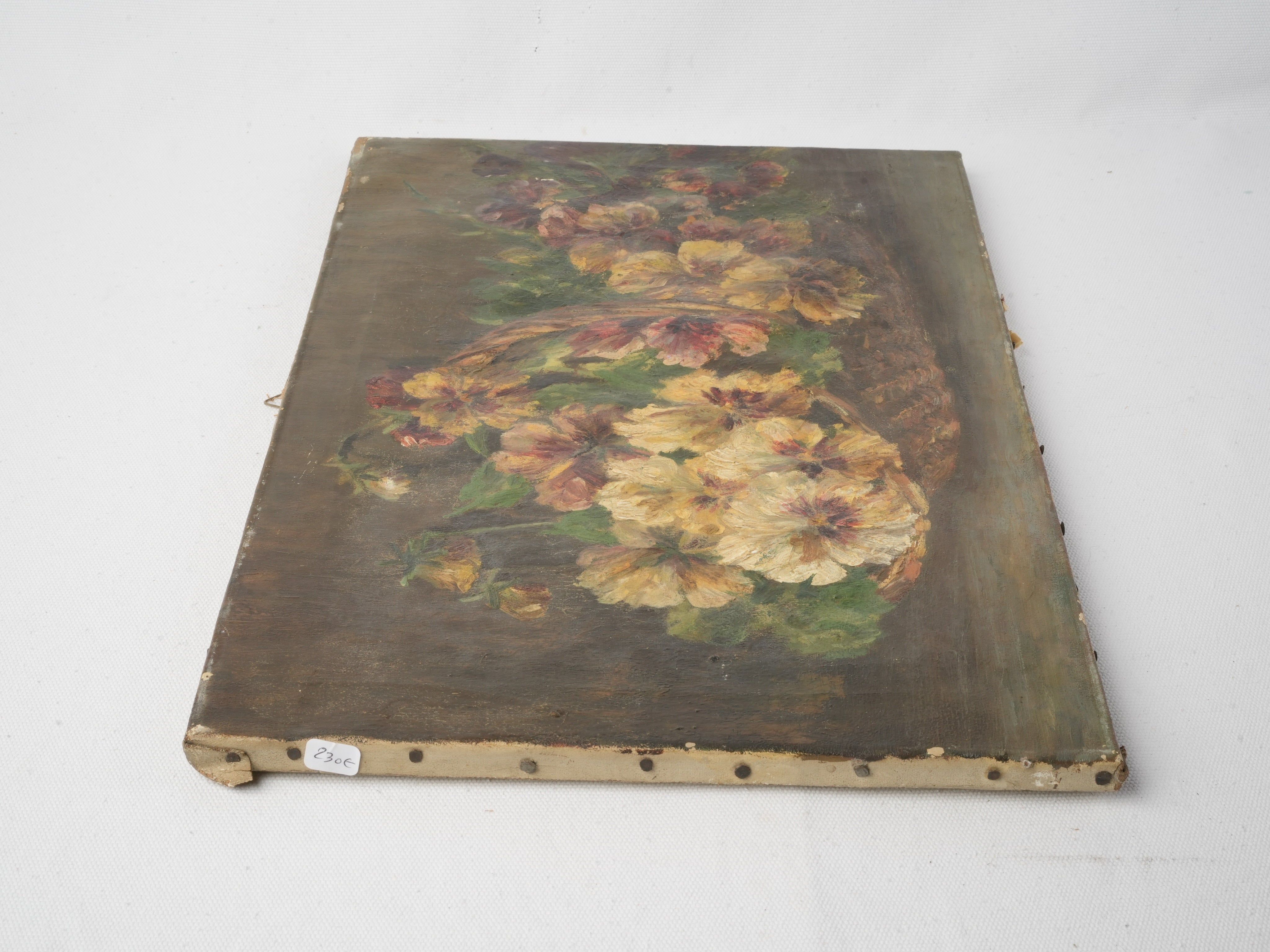 Timeworn floral botanical composition