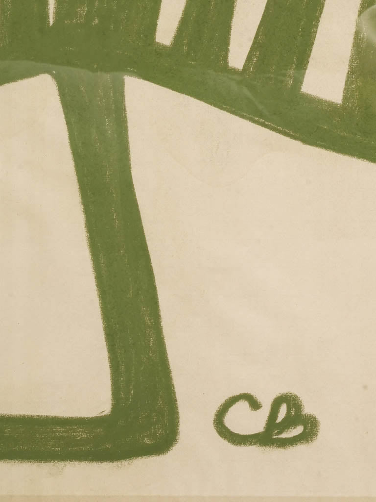 Textured rice paper illustration