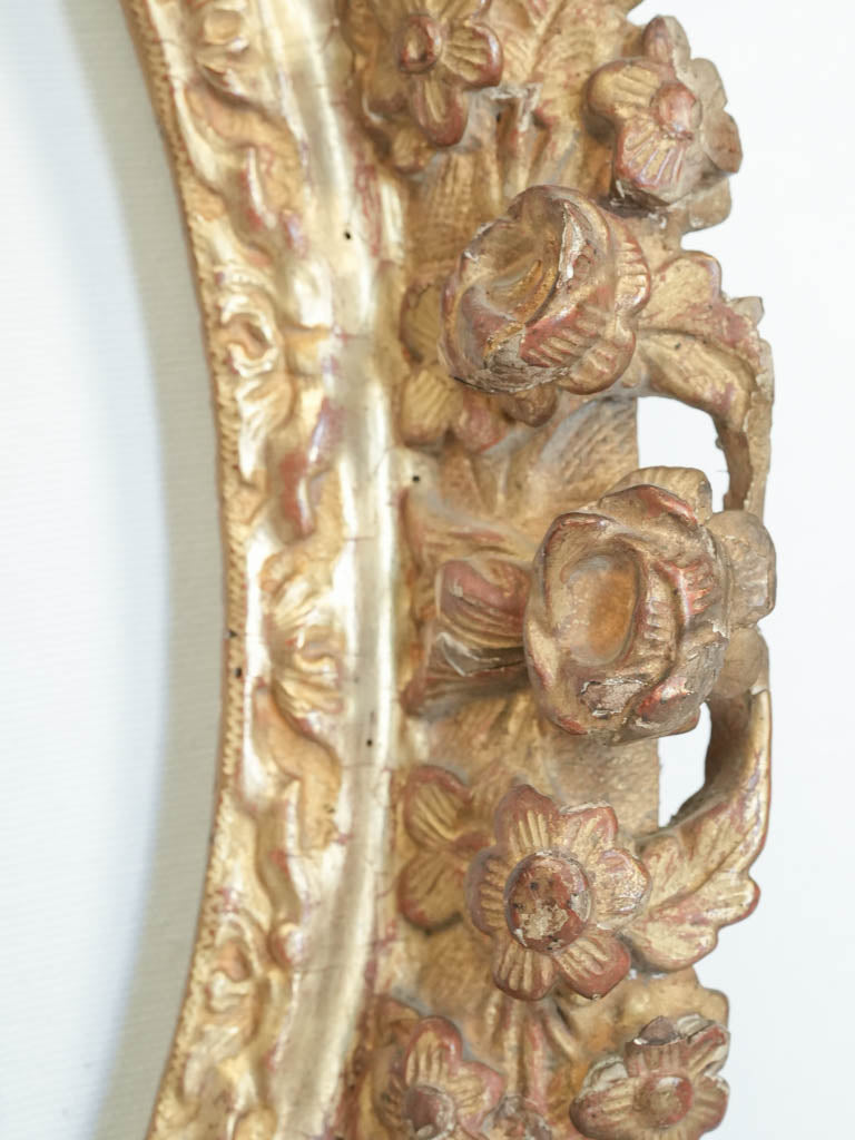 Textured ornamental oak display frame