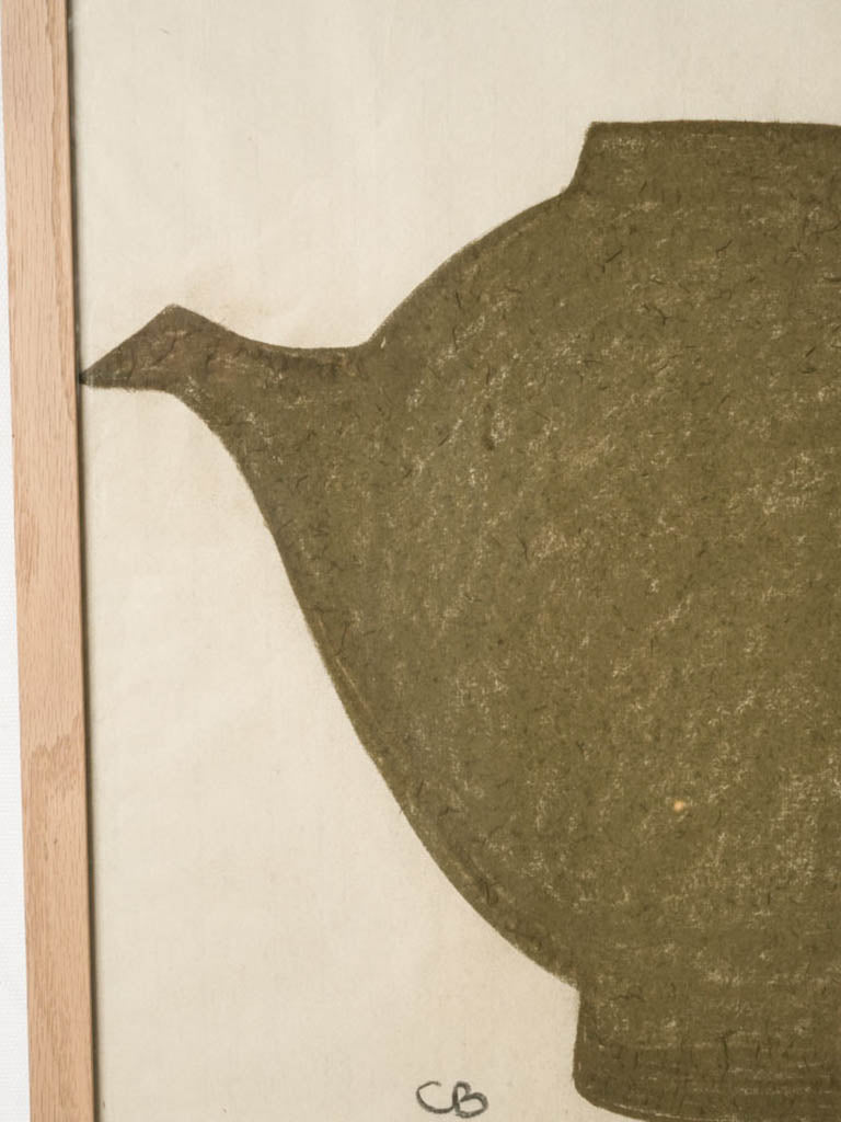 Graphic ochre accent decor