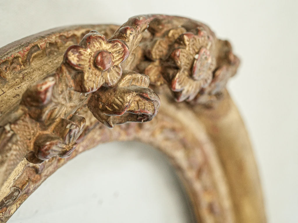 Vintage romantic gilded mirror frame