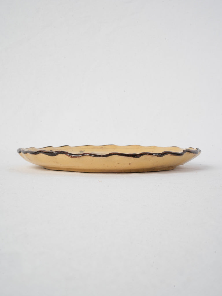 Antique style glazed plate