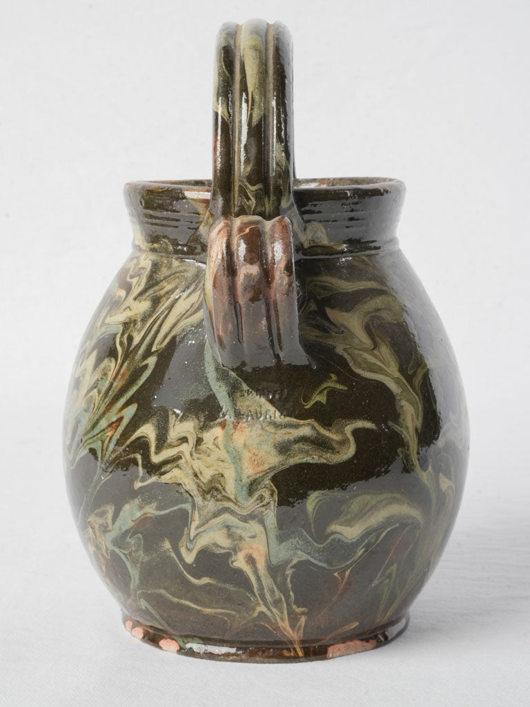 Glossy mid-century decorative vase