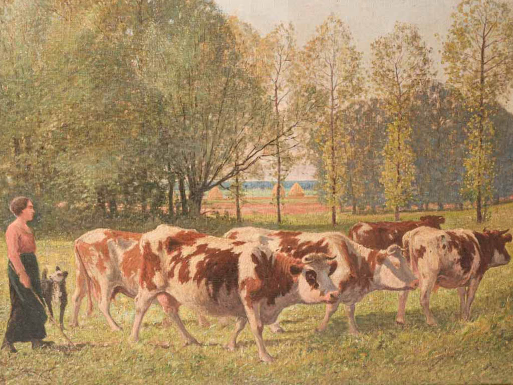 Vintage serene pastoral artwork