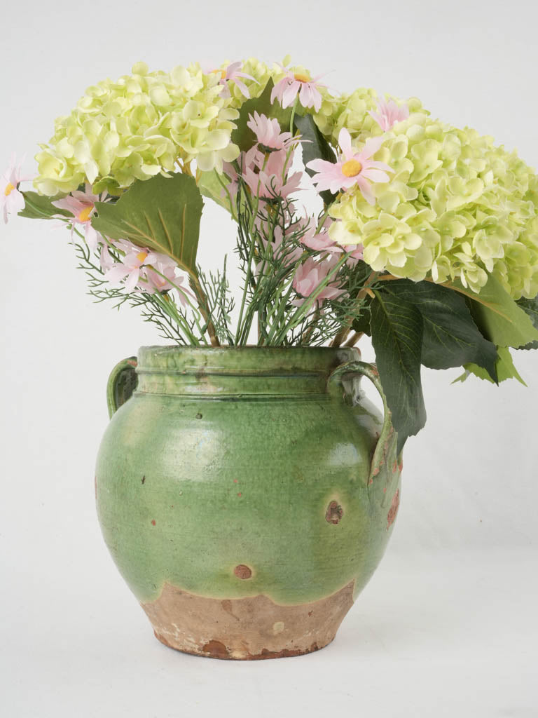 Charming Provencal antique glazed crock