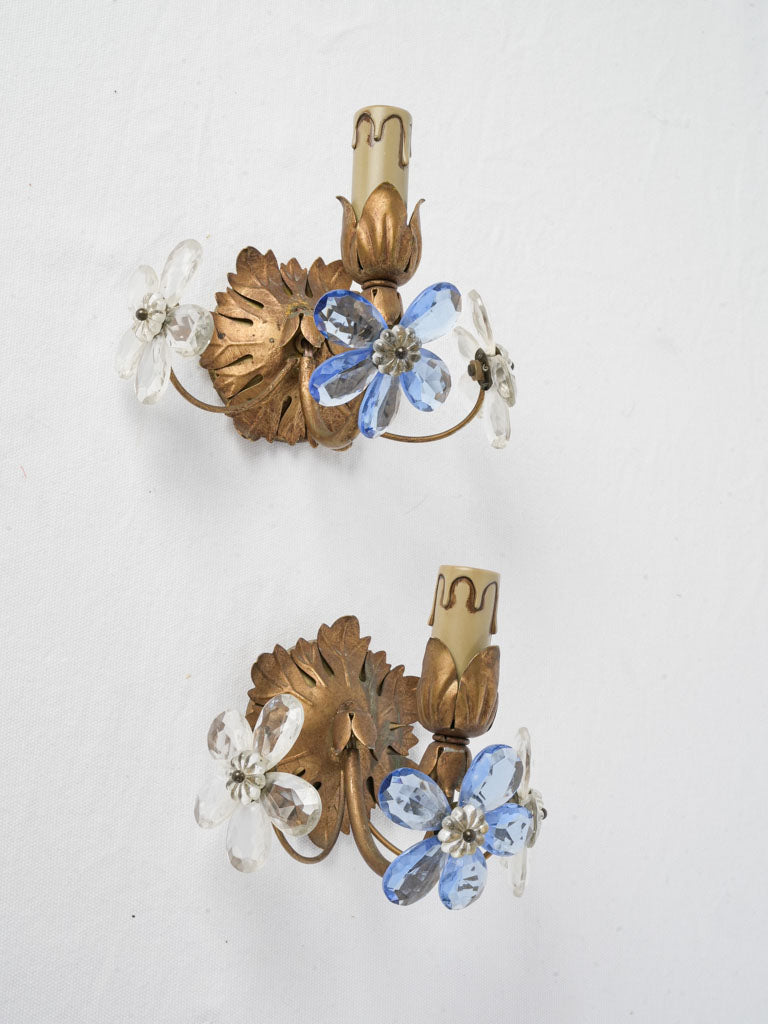 Gilt finished decorative sconces
