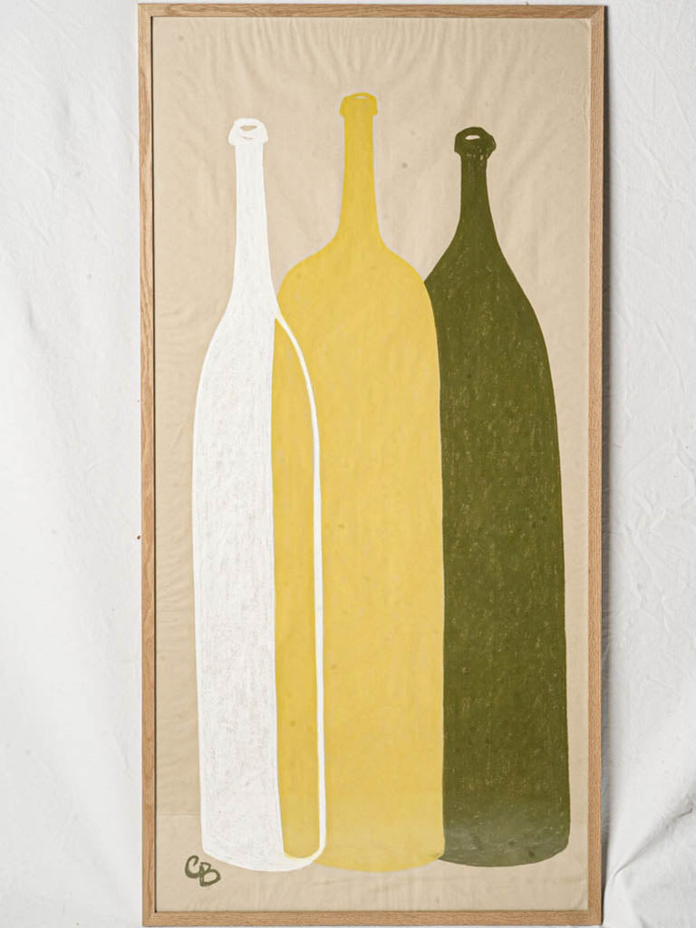 Serene contemporary pastel artwork composition