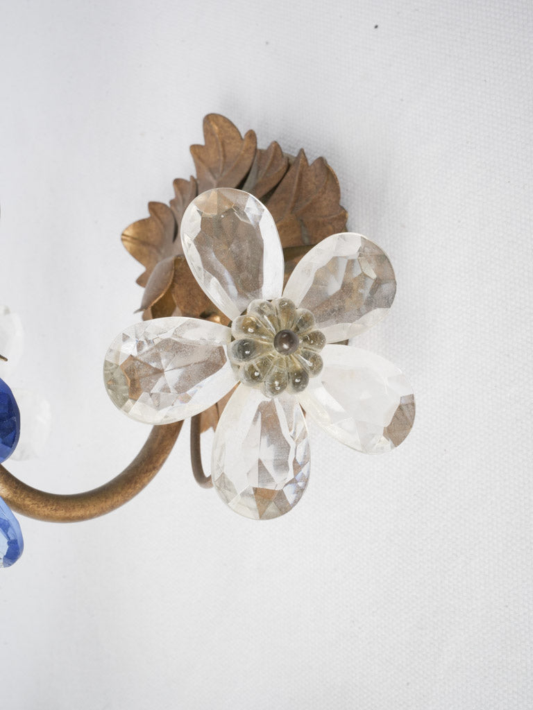 Petite cornflower blue sconces