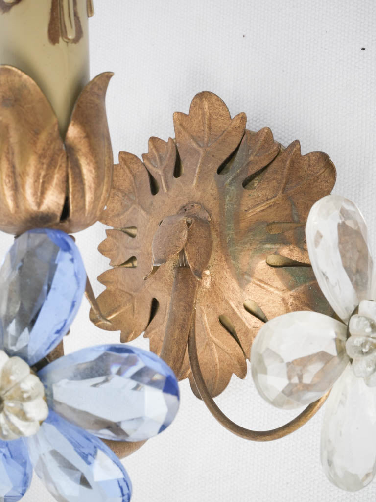 Romantic floral design sconces