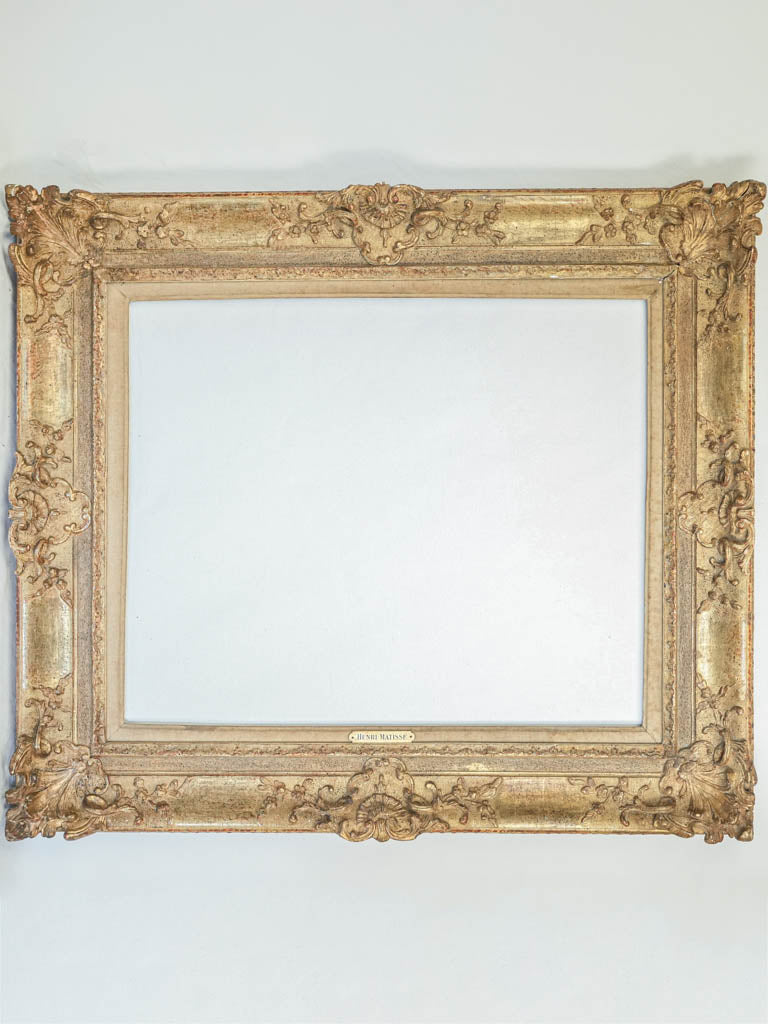 Elegant gilded stucco frame