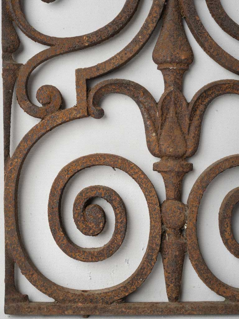 Textured ornate rustic gate