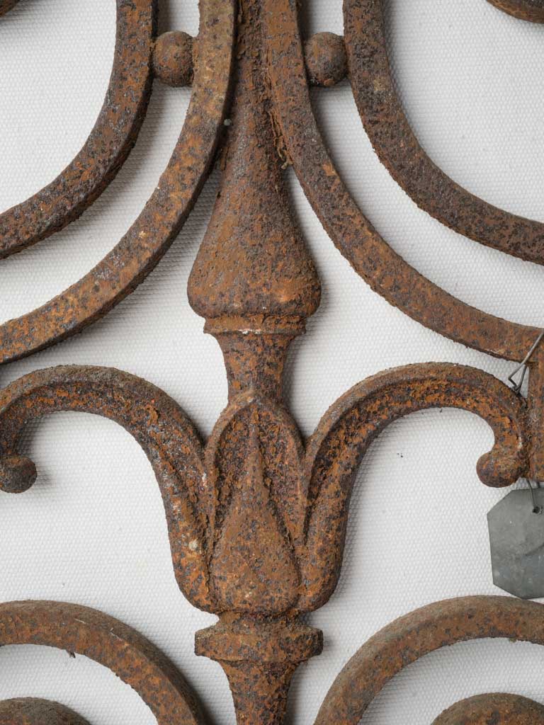 Timeless rustic iron grille