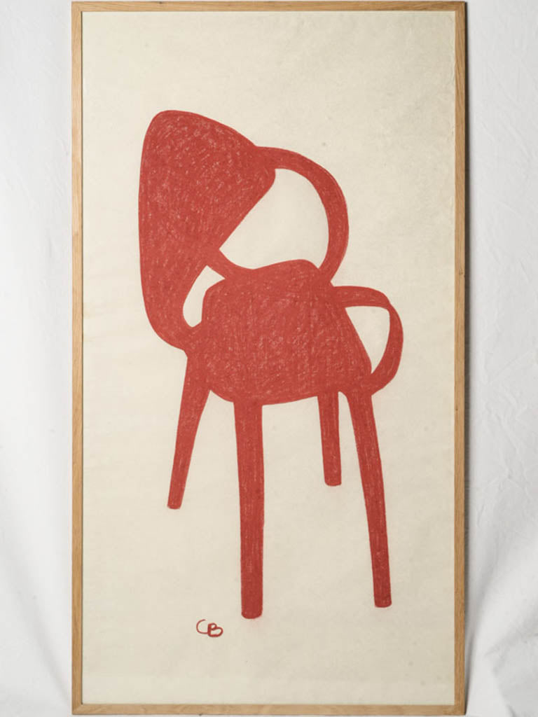 Contemporary bold pastel artwork.