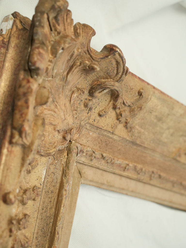 Richly decorated antique frame