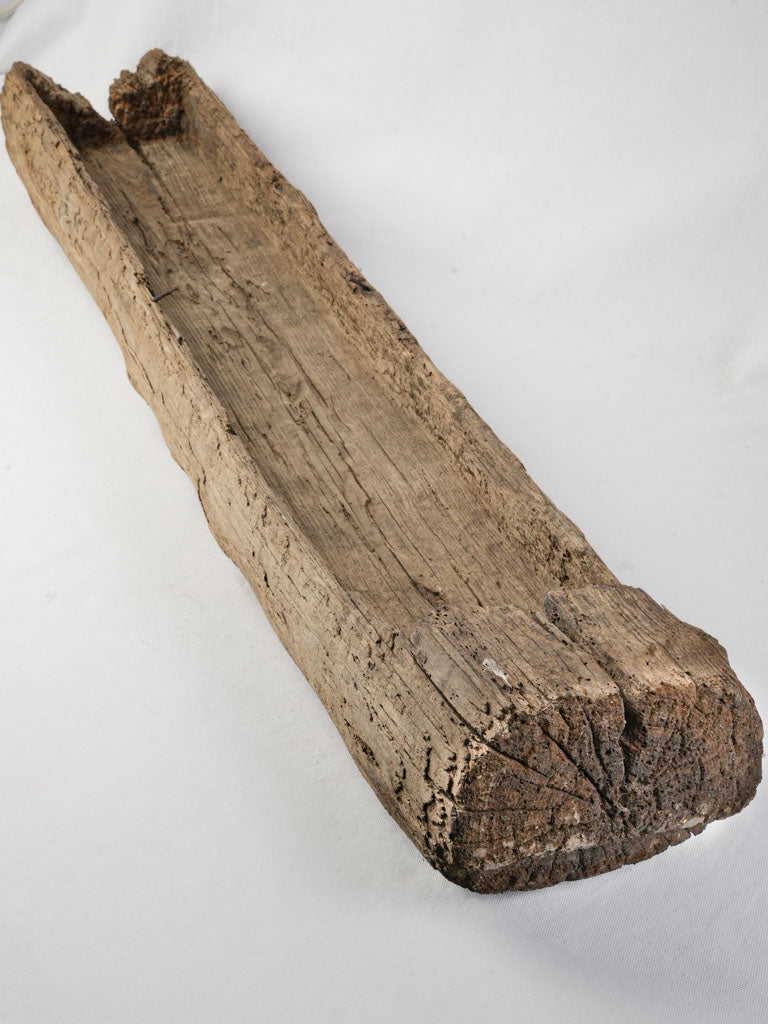Rustic 19th-century wooden trough