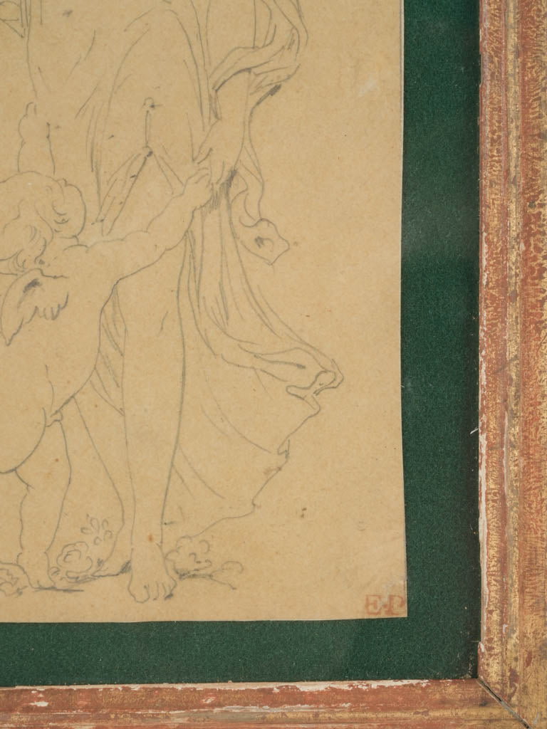 Subtle color mythological sketch