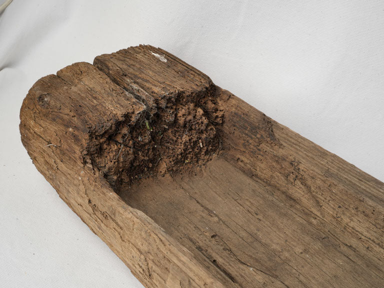 Unique hand-carved wooden planter