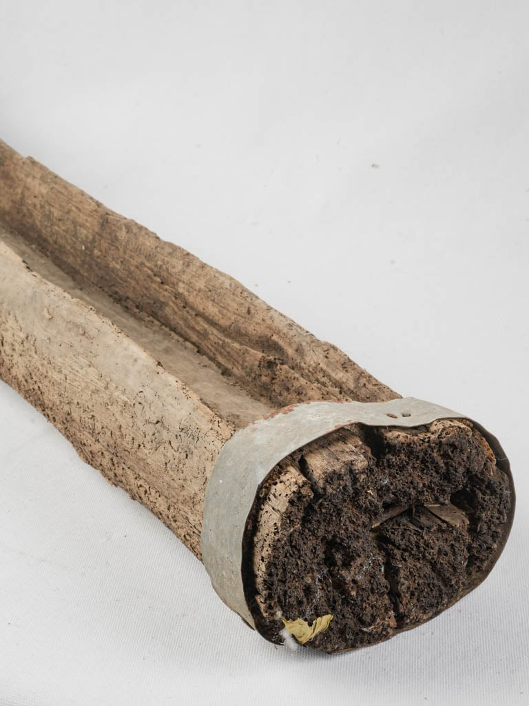 Antique metal-banded decorative piece