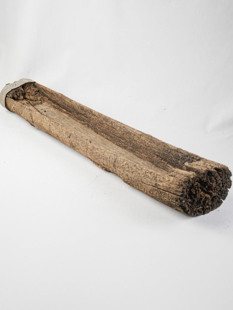 Vintage hand-hewn agricultural planter