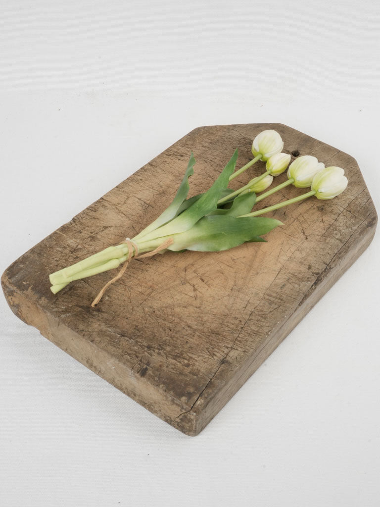 Distinctive Angled French Beechwood Rustic Cutting Board