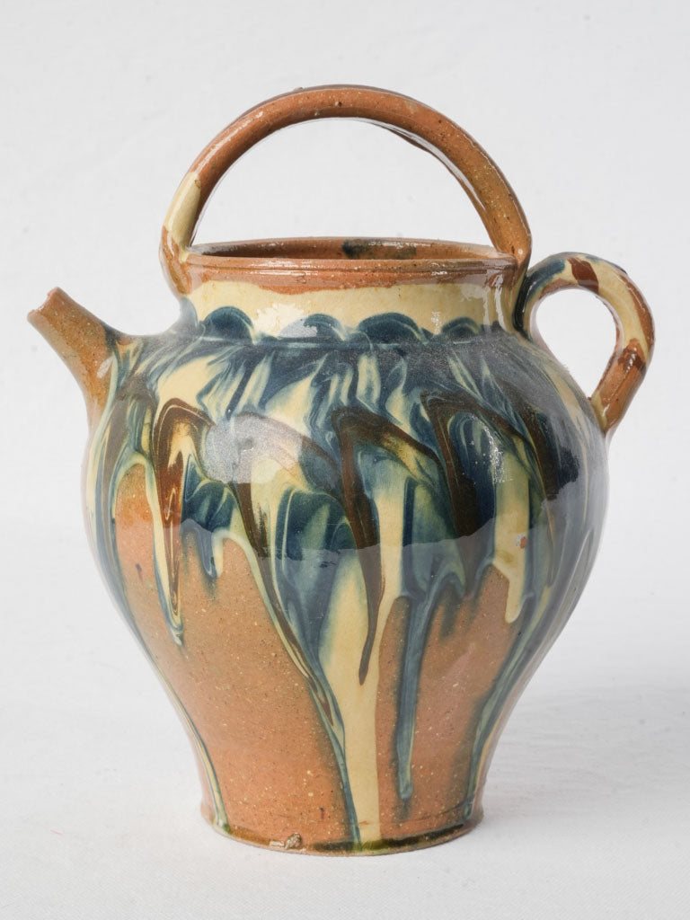 Glazed terracotta ceramic vessel