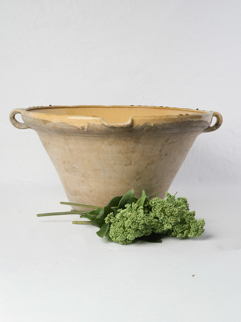 Rustic Provençal earthenware kitchen vessel