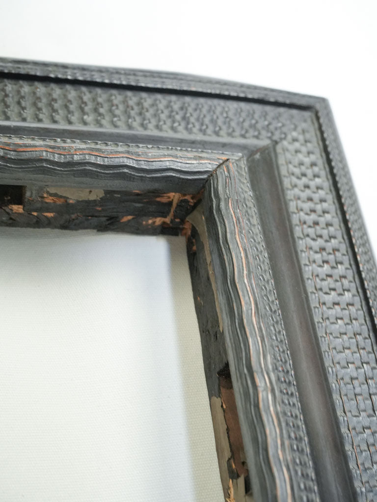 Refined ebony wood picture frame