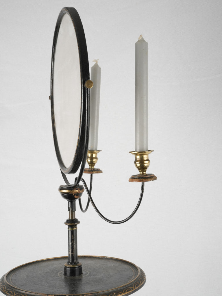 Beautiful mid-1800s candlelit standing mirror