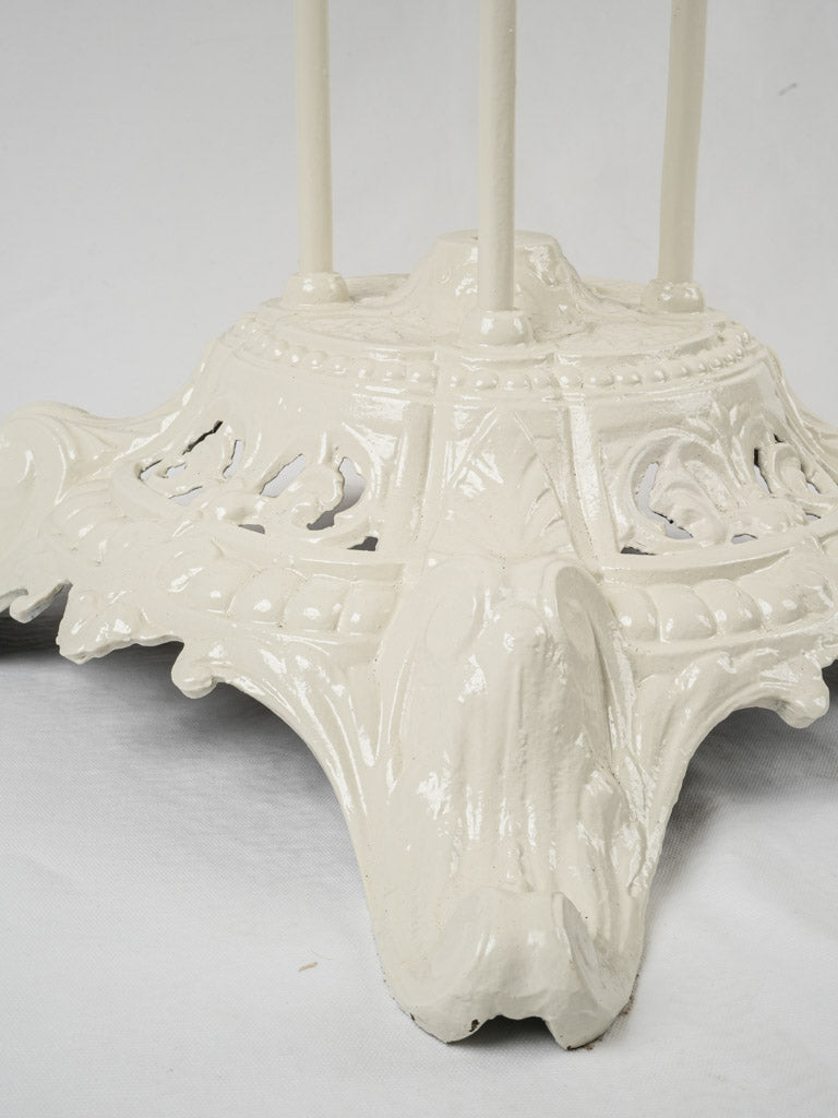 Classic French ivory garden bistro table