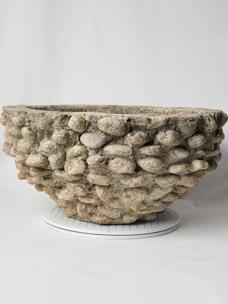 Weathered architectural centerpiece