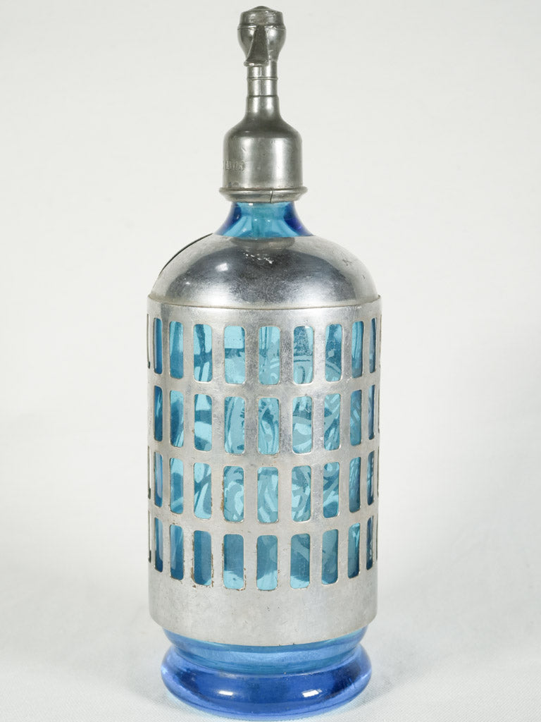 Metal case antique soda siphon