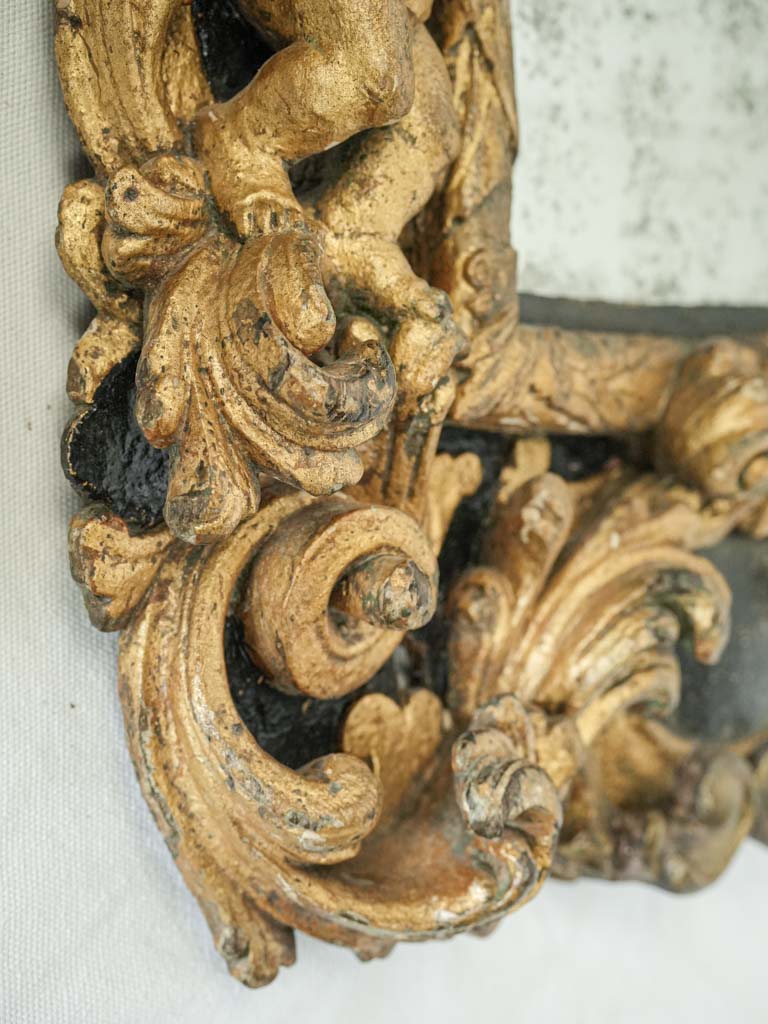 Theatrical accented Baroque mirror