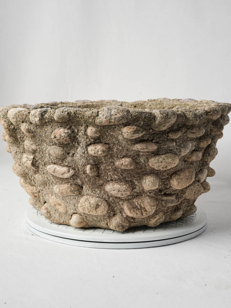 Unique handcrafted pebble planter  