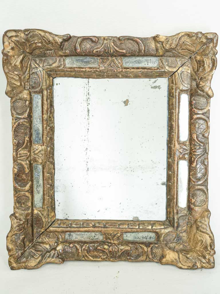 Exquisite gilded parclose mirror