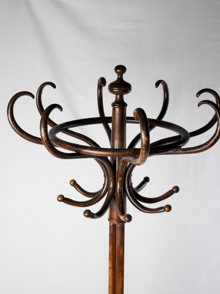 Organic design wood coat stand