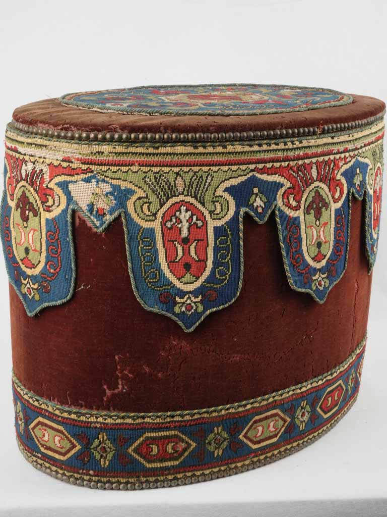 Luxurious, vintage Madeleine Castaing hat box