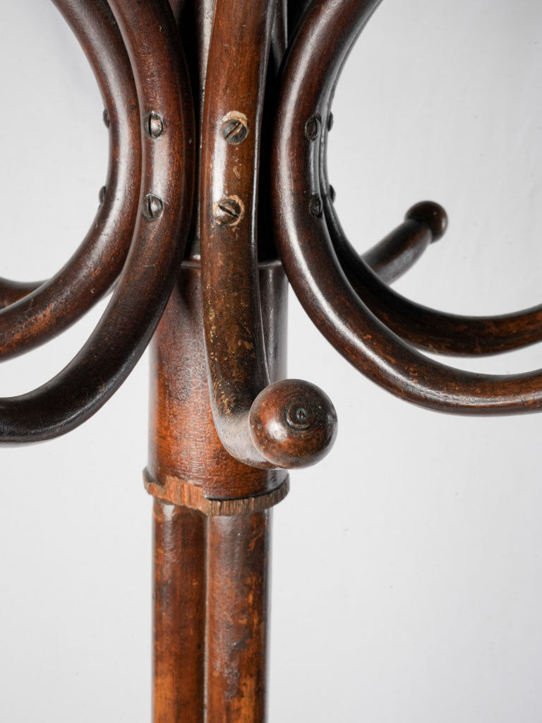 Architectural bentwood umbrella holder