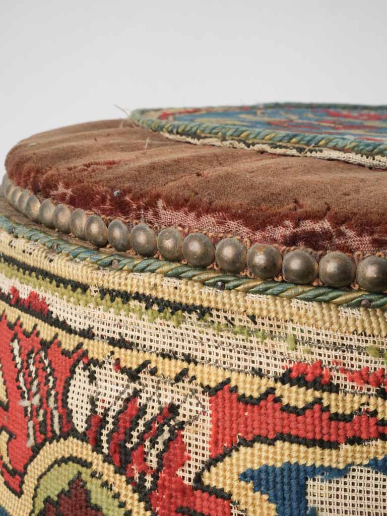 Unique, antique oval French hat container