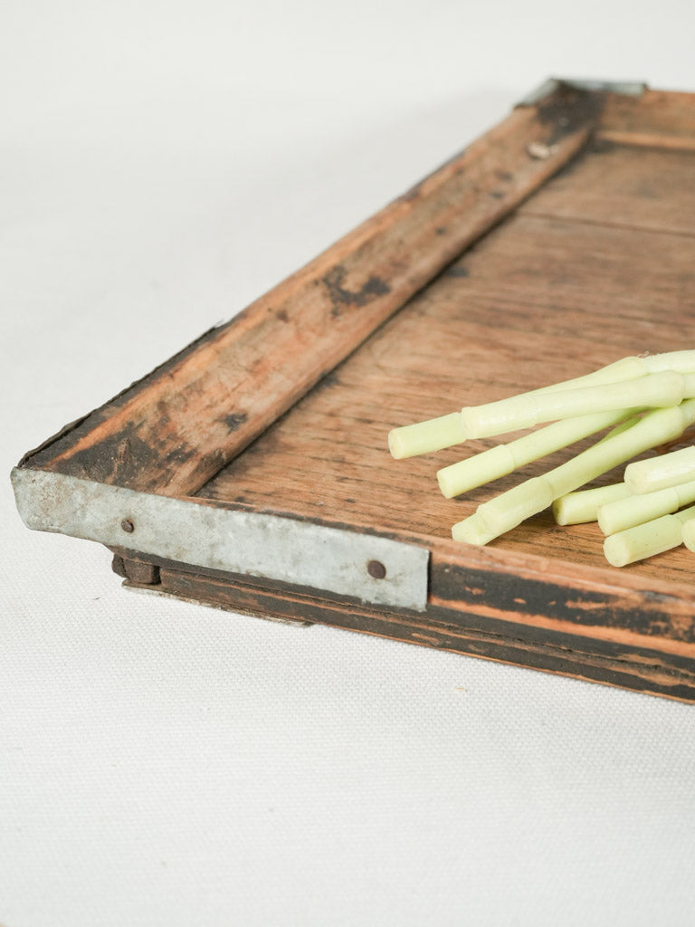 Rustic charming scented candle tray